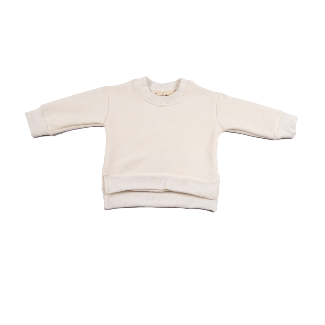 Cotton Crewneck, White